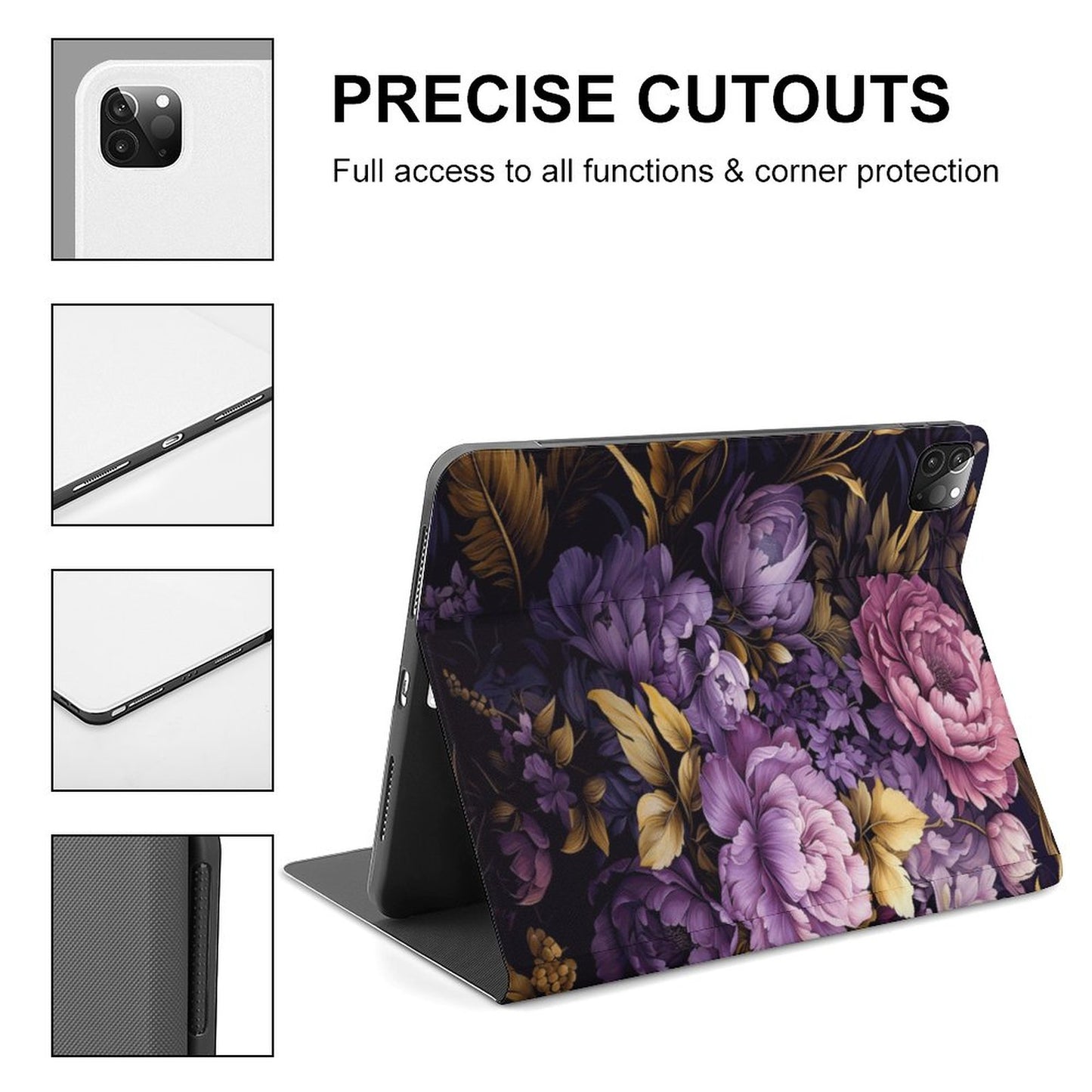 Purple Floral Book-Style
iPad Protector with Apple Pen Slot