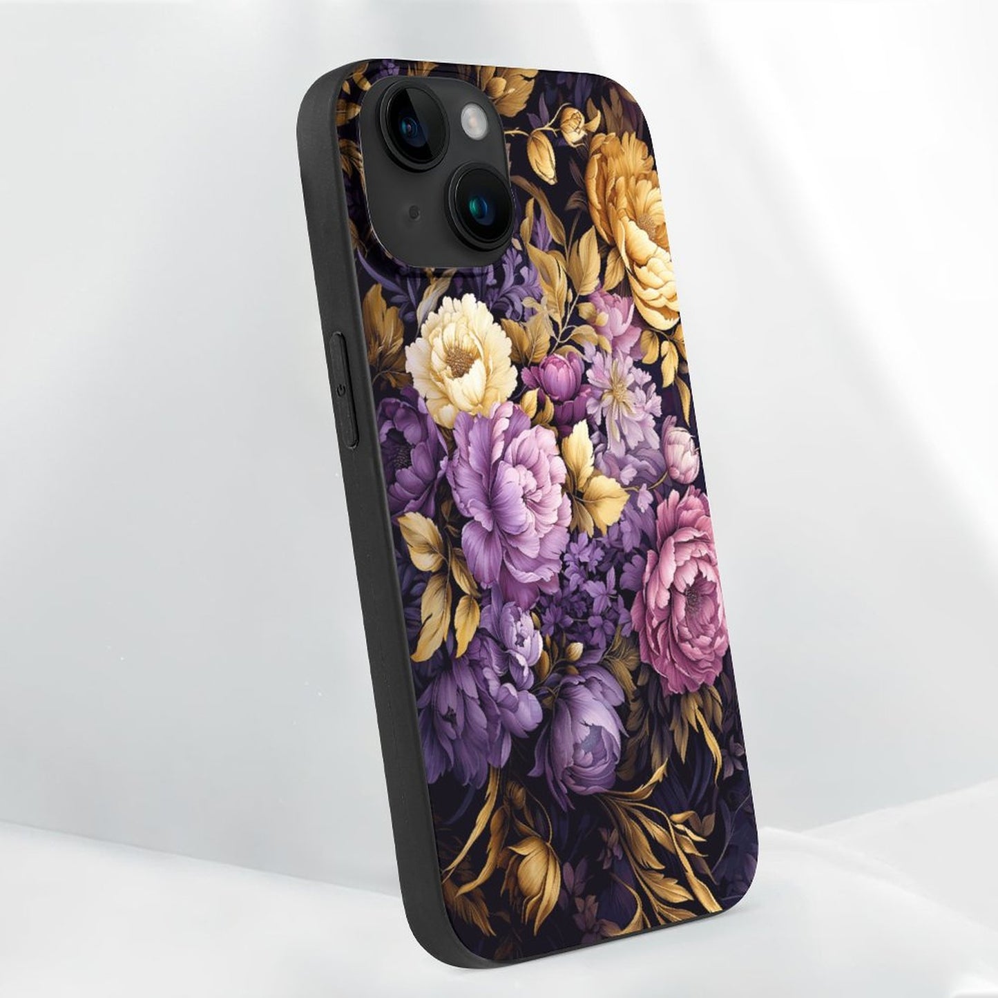 Purple Flowers Apple iPhone Case for iPhone 15 Series
