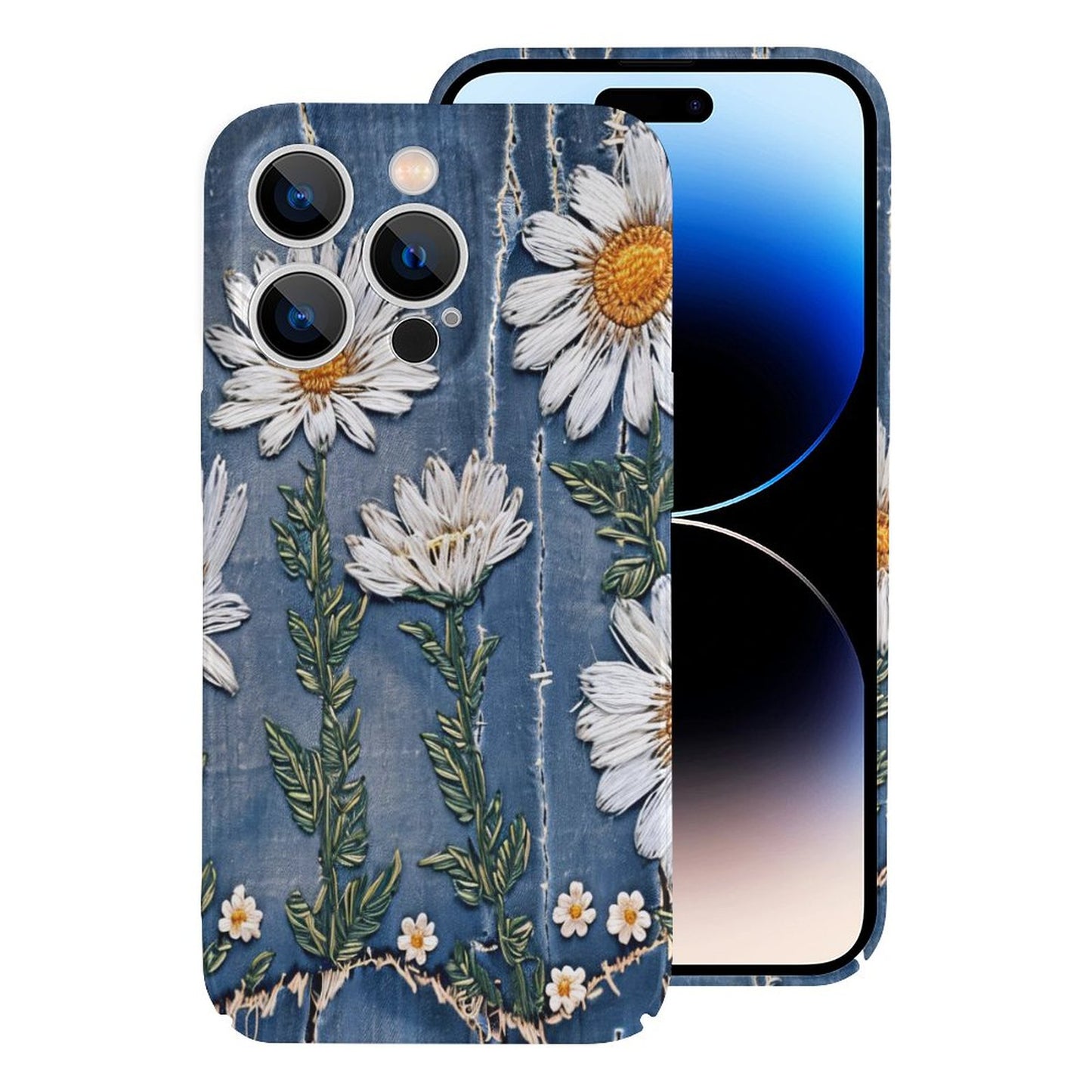 Denim and Daisies Apple Case for iPhone 14 Series