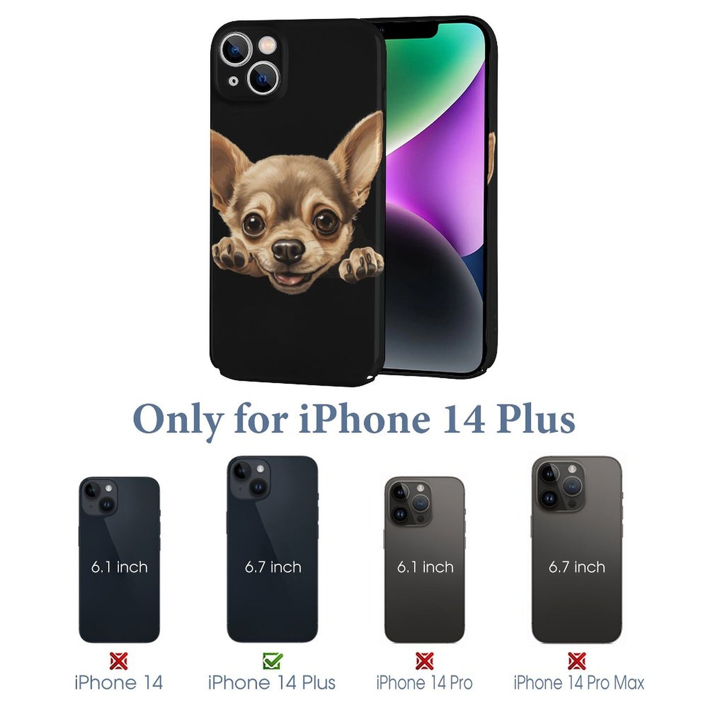 Chihuahua Apple Case for iPhone 14 Series