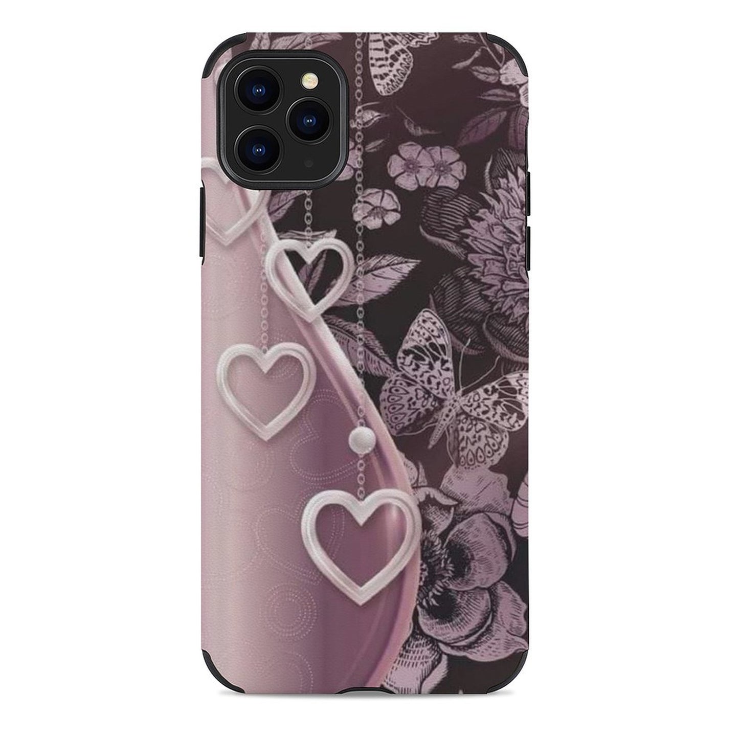 Butterfly and Hearts iPhone Case for iPhone 11 Series