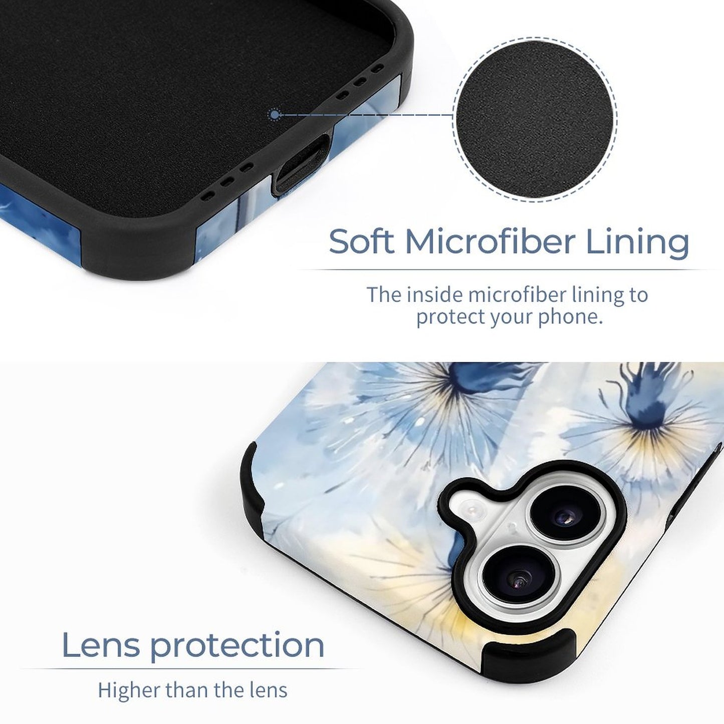 Dandelion Microfiber iPhone Case for iPhone 16 Series