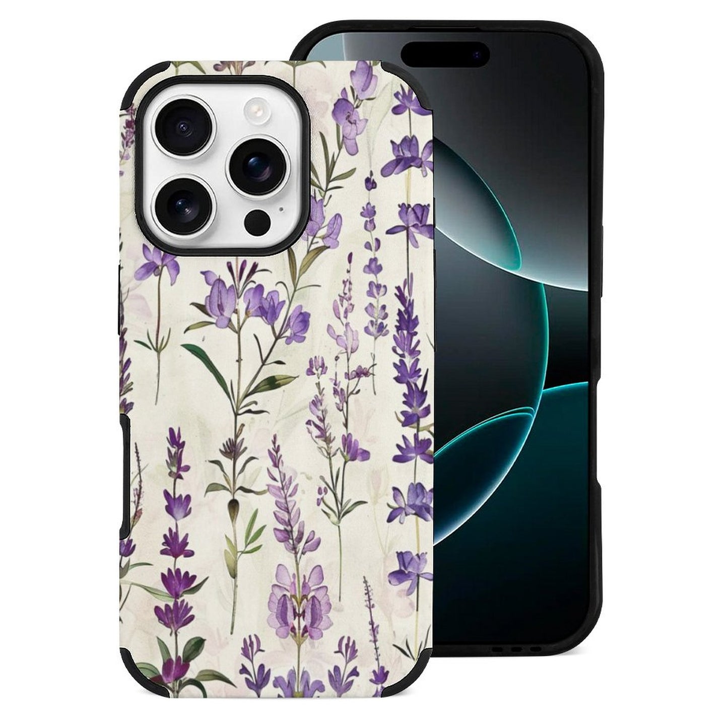 Lavender Flowers Microfiber iPhone Case for iPhone 16 Series