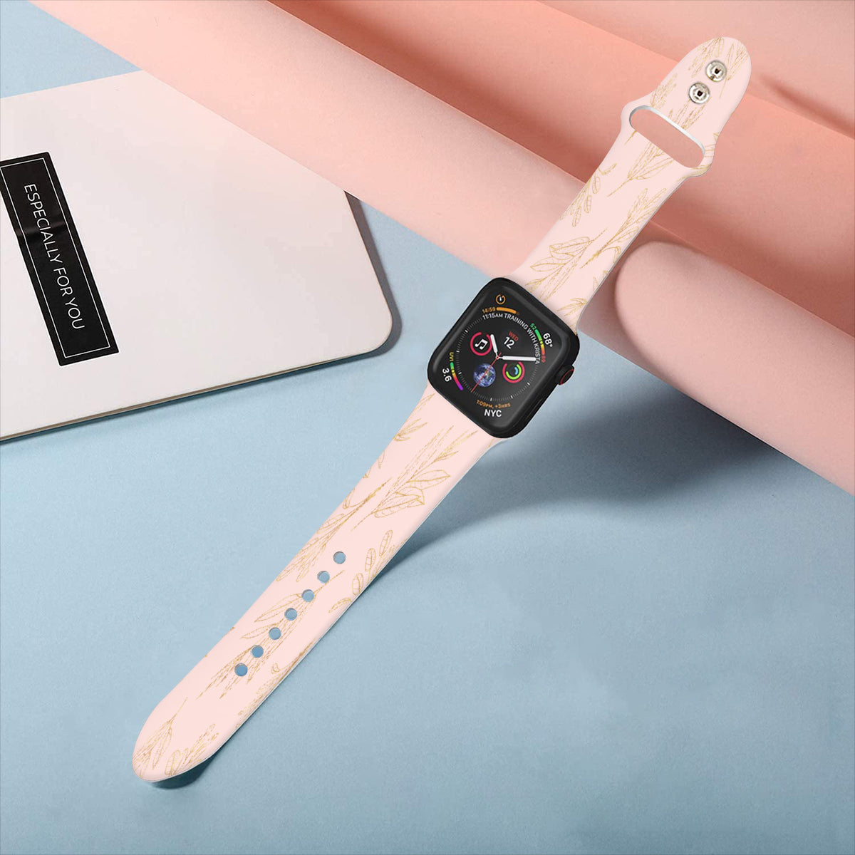 Gold Botanical iWatch Band