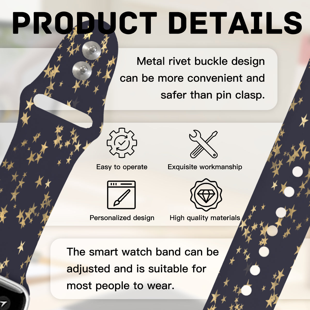 Stary Night Double Buckle Strap