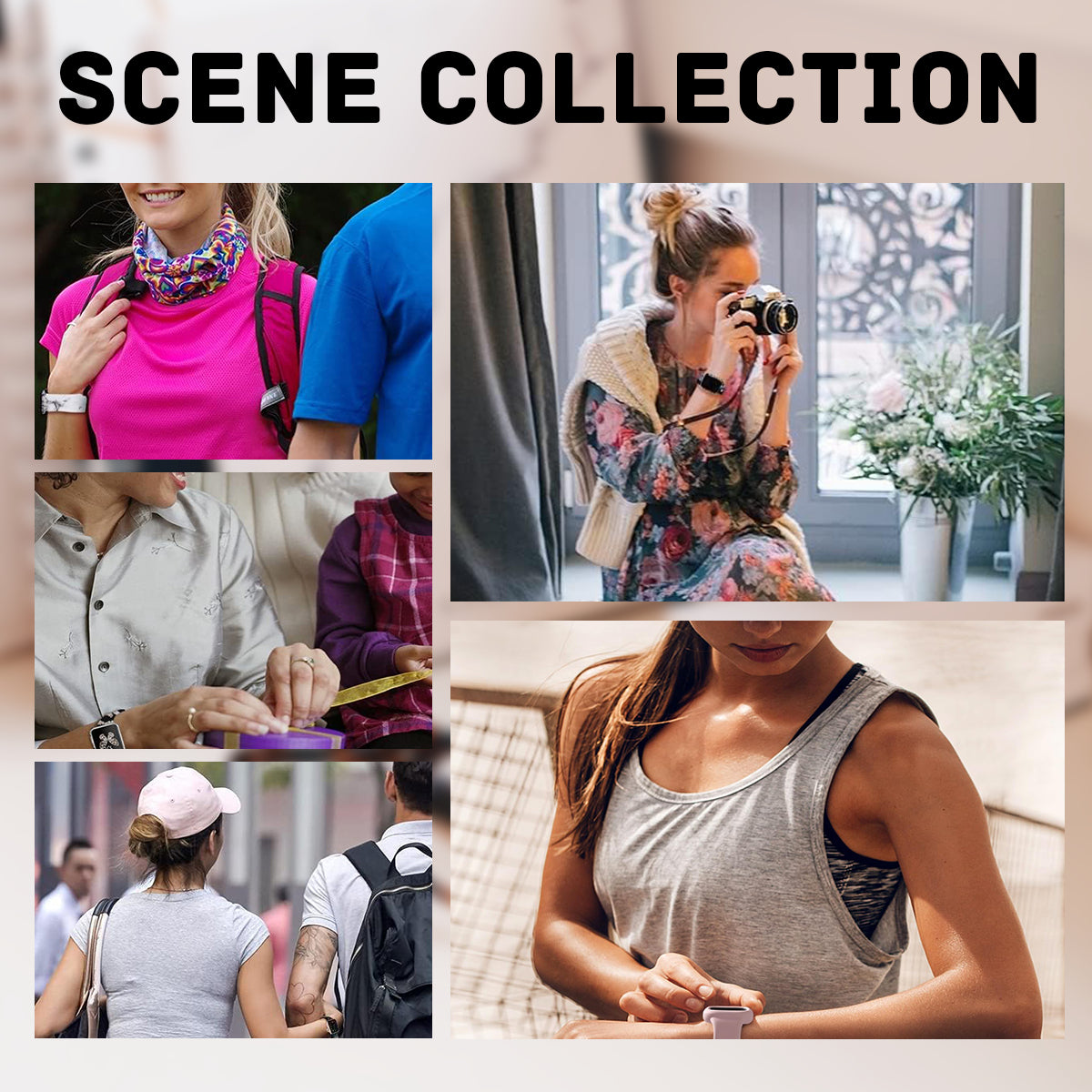 Black and Gold Marble Double Buckle Strap