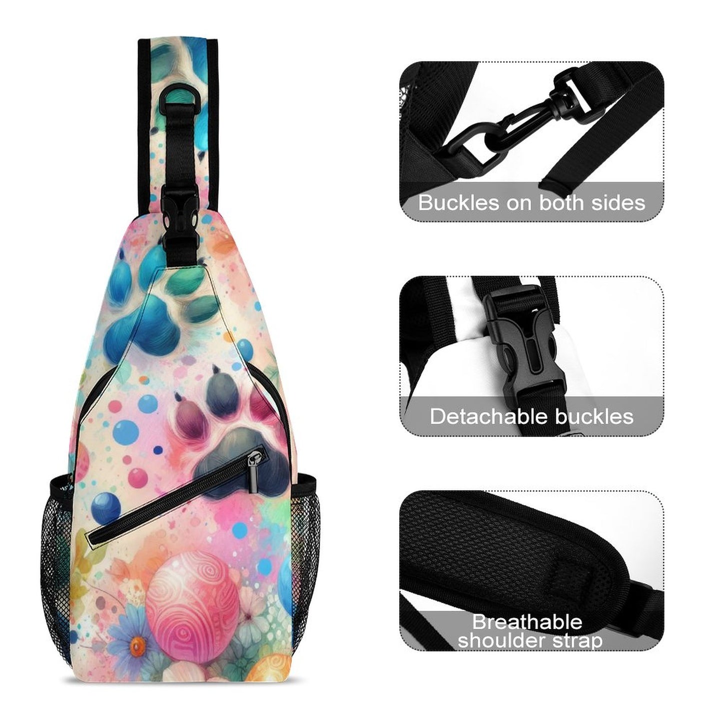 Paw Print Sling Bag