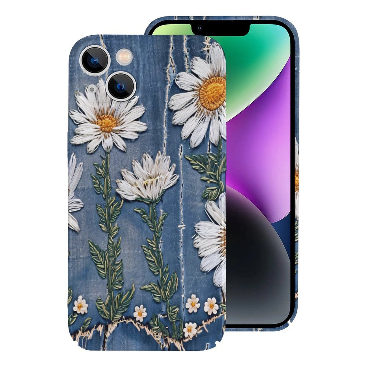 Denim and Daisies Apple Case for iPhone 14 Series