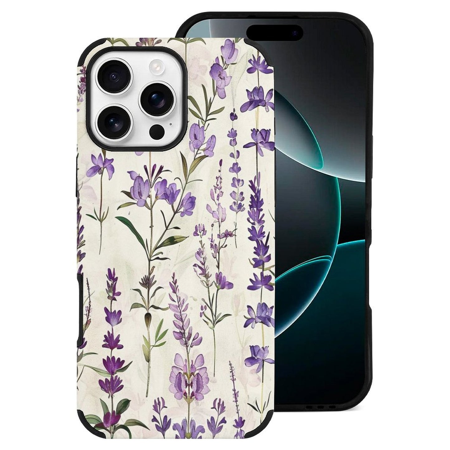 Lavender Flowers Microfiber iPhone Case for iPhone 16 Series
