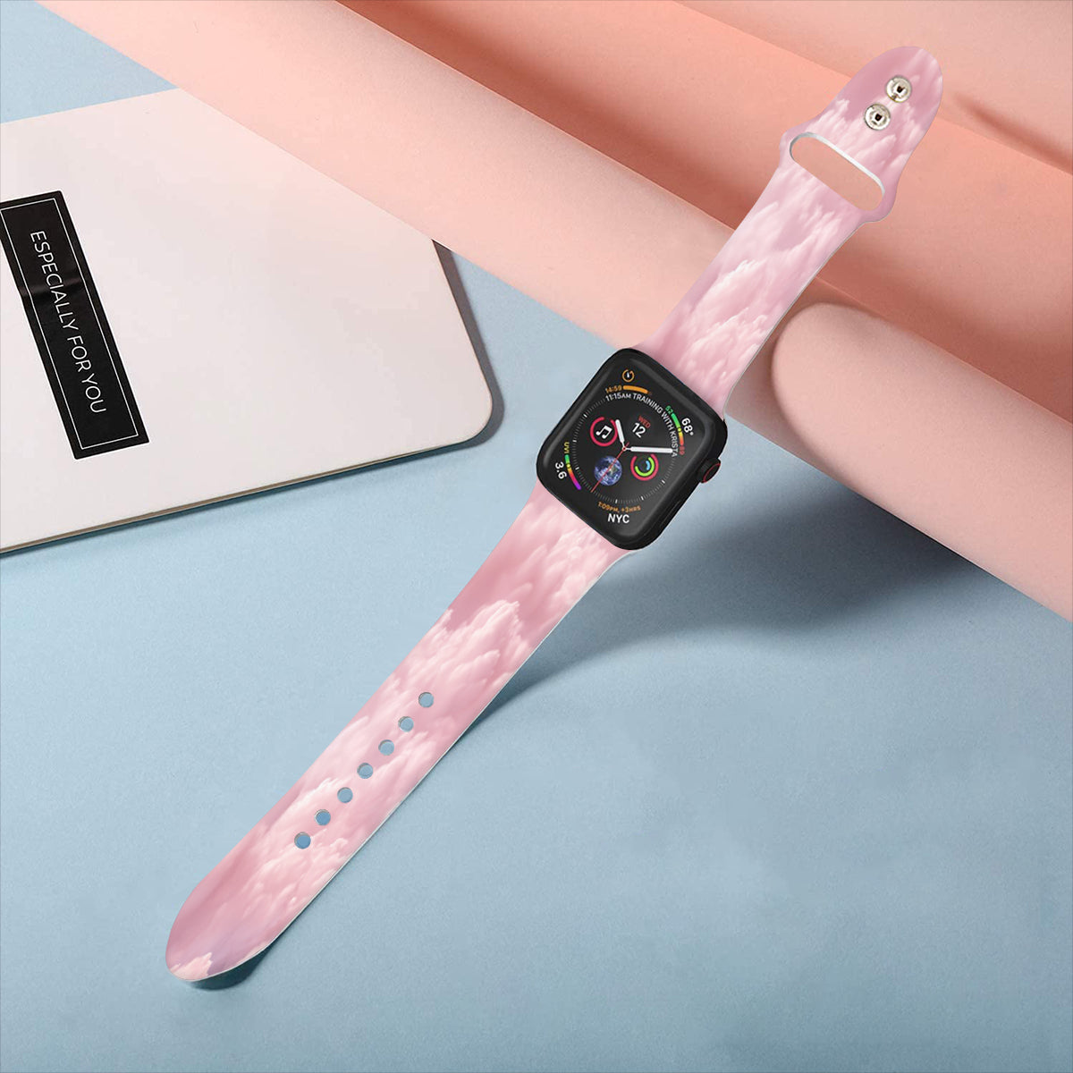 Pink Cloud Double Buckle Strap