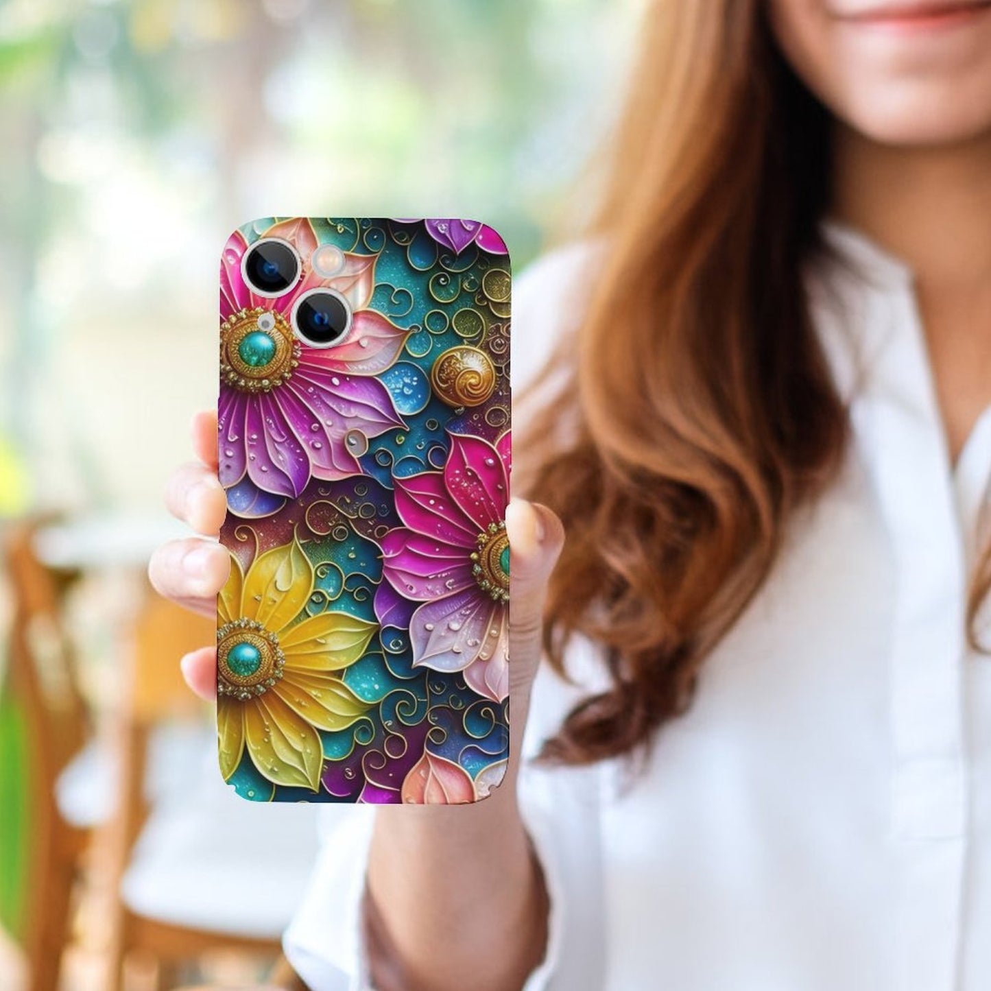 Shades of Pink and Yellow Flowers Apple Case for iPhone 14 Series