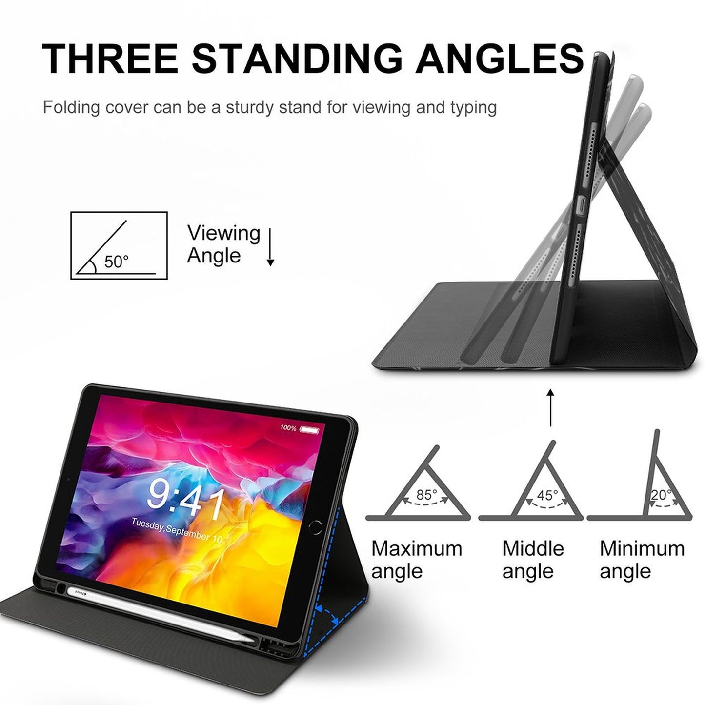 Book-Style iPad Protector with Apple Pen Slot