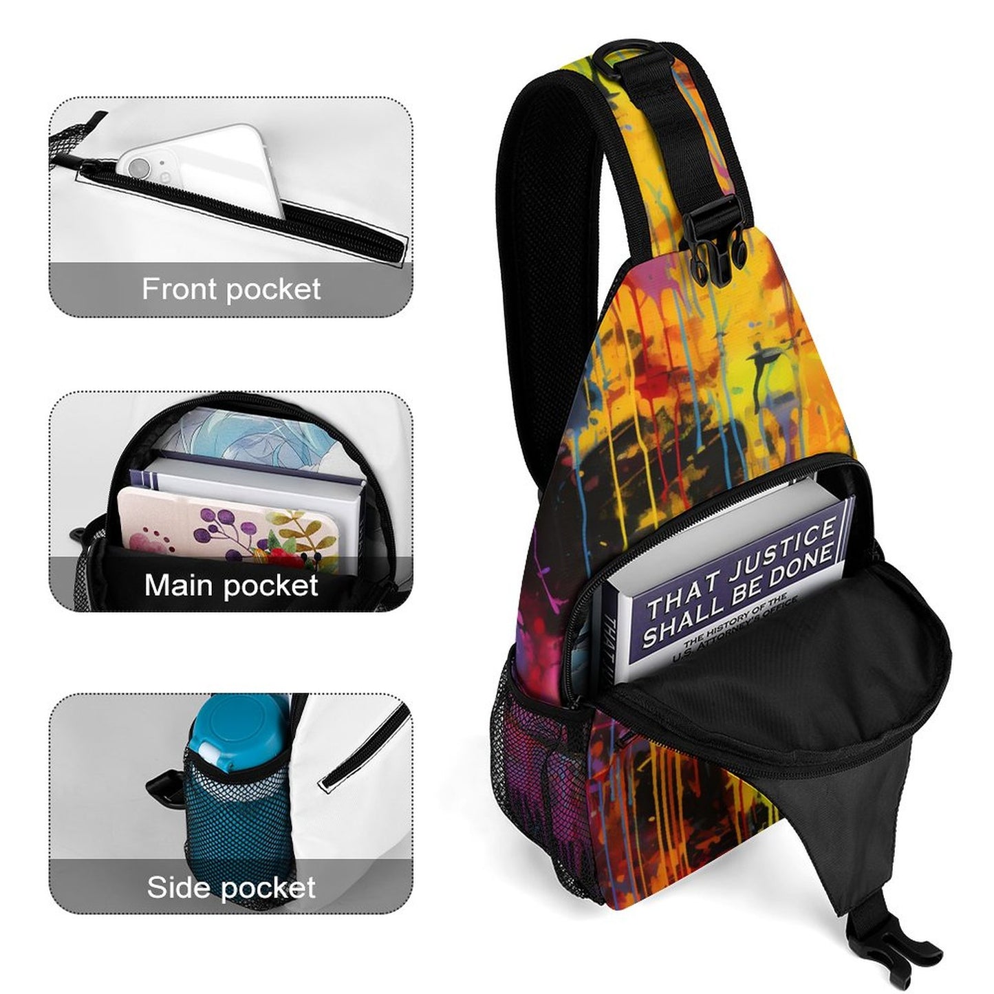 Grunge Look Sling Bag
