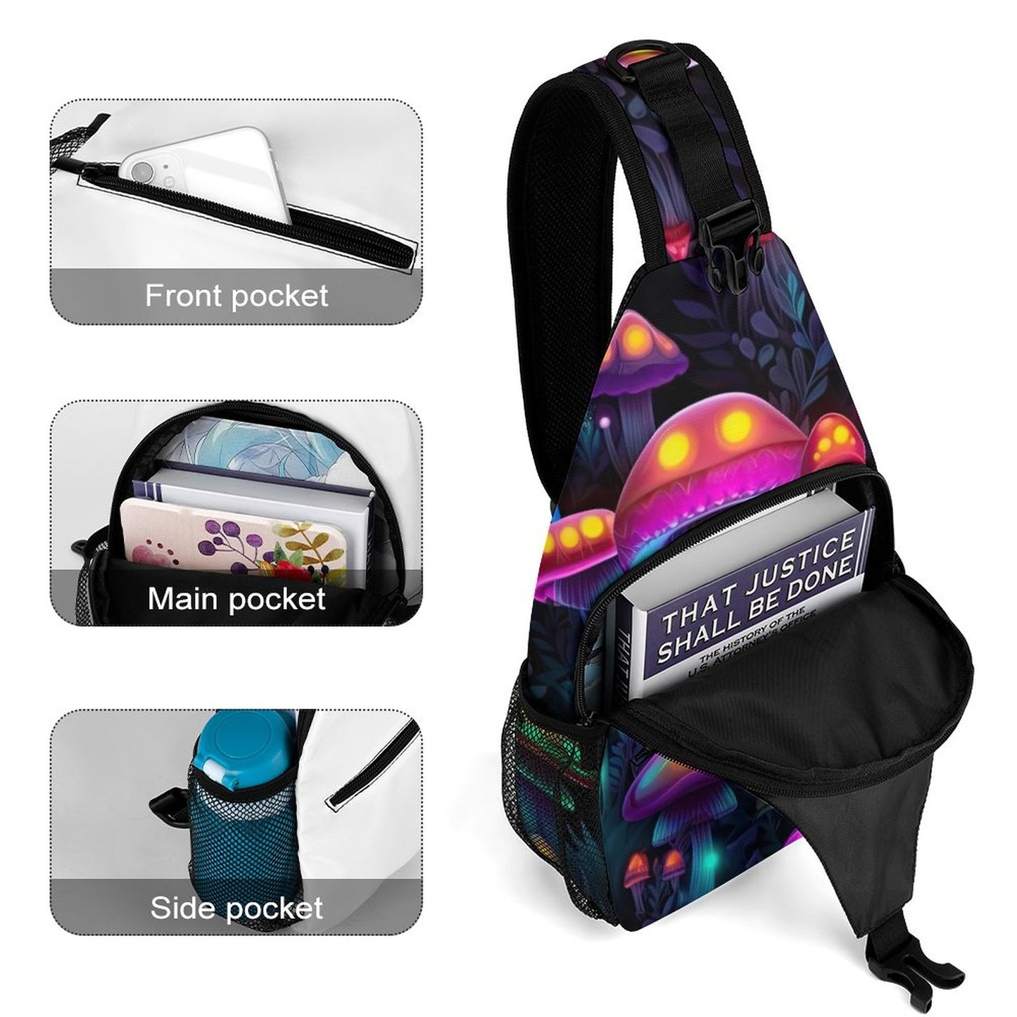 Mushrooms Unique Sling Bag
