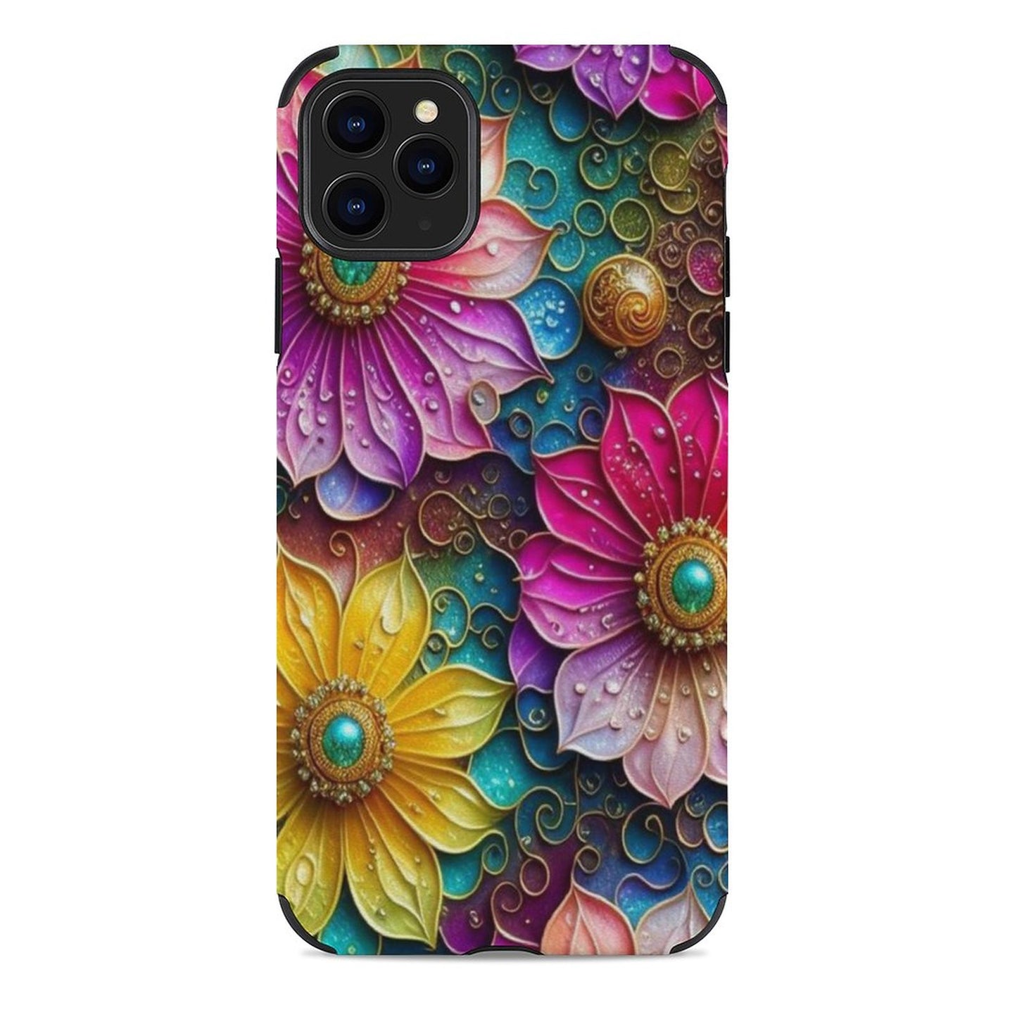 Flower Microfiber iPhone Case for iPhone 11 Series