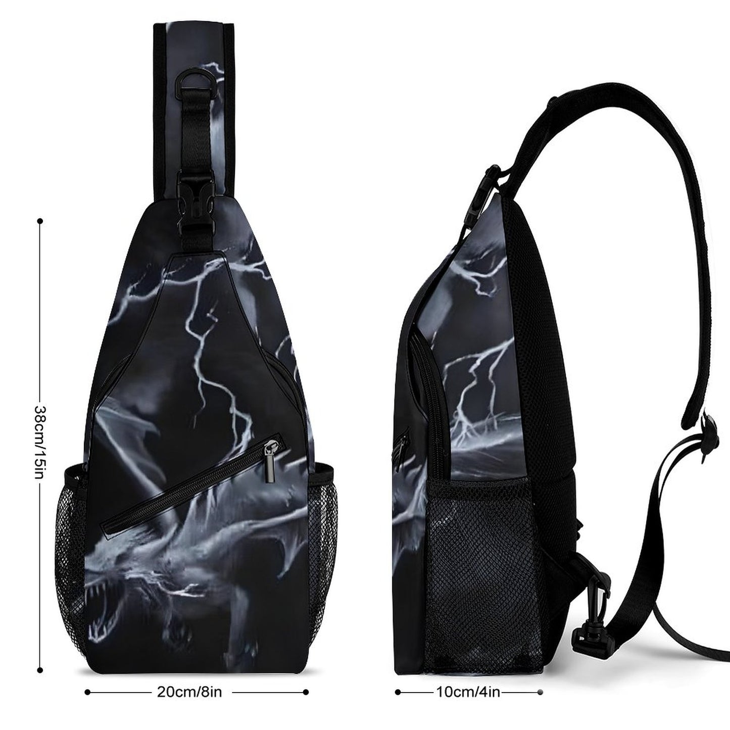 Dragon and Lightening Unique Sling Bags
