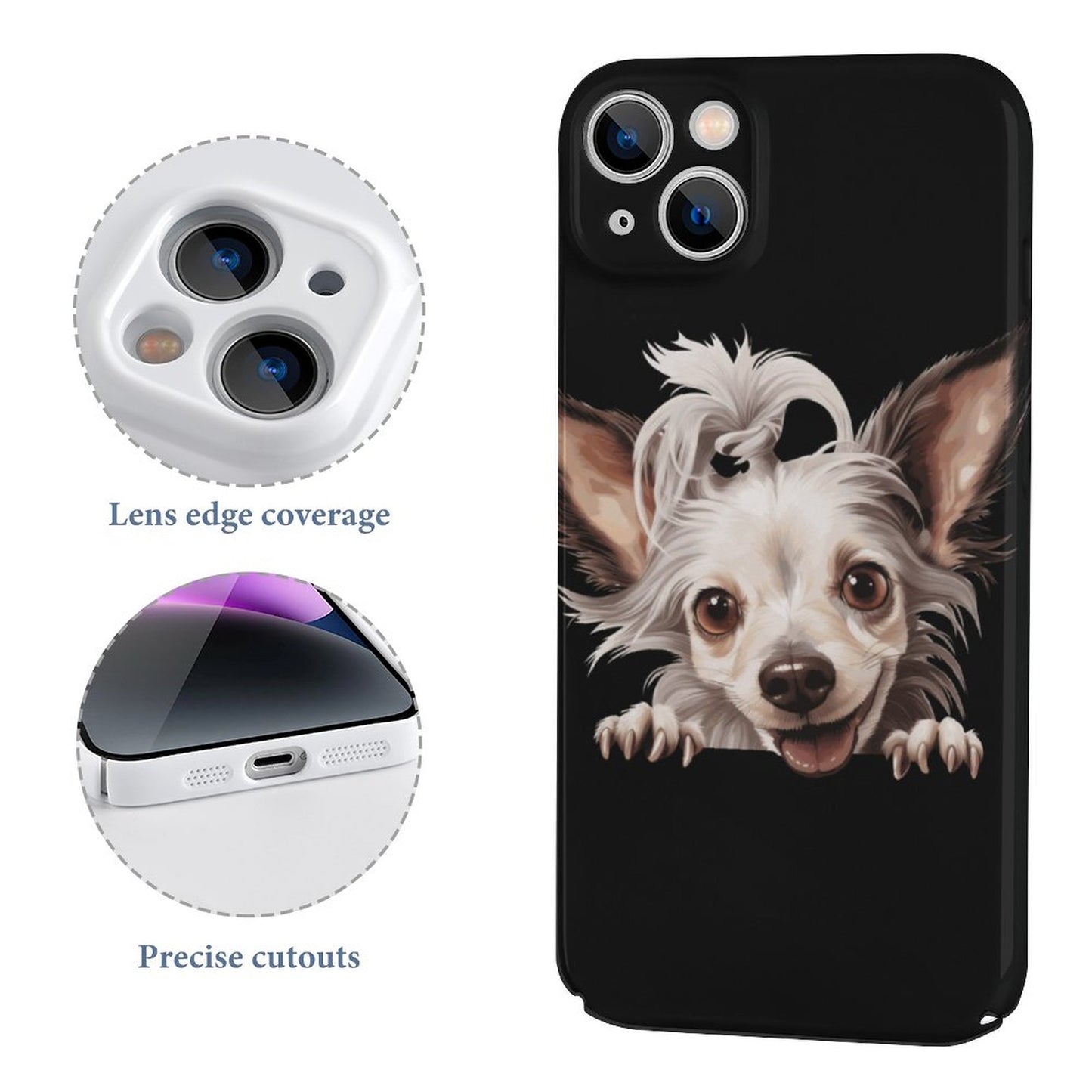 Chinese Crested Apple Case for iPhone 14 Series