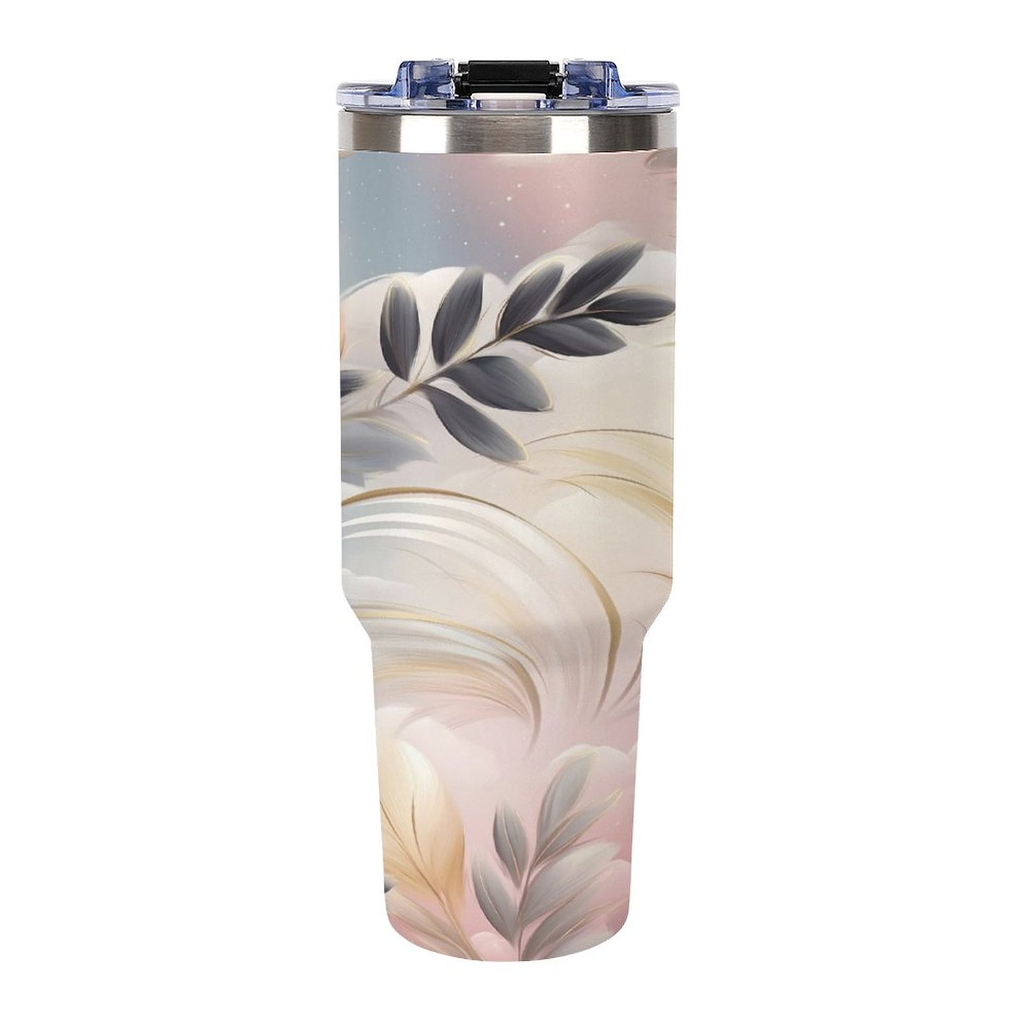 Dreamy Clouds 40oz Insulated Tumbler with Handle and Straw