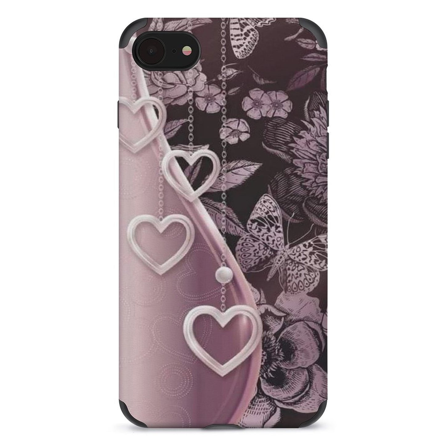 Butterfly and Hearts iPhone Case for iPhone 11 Series