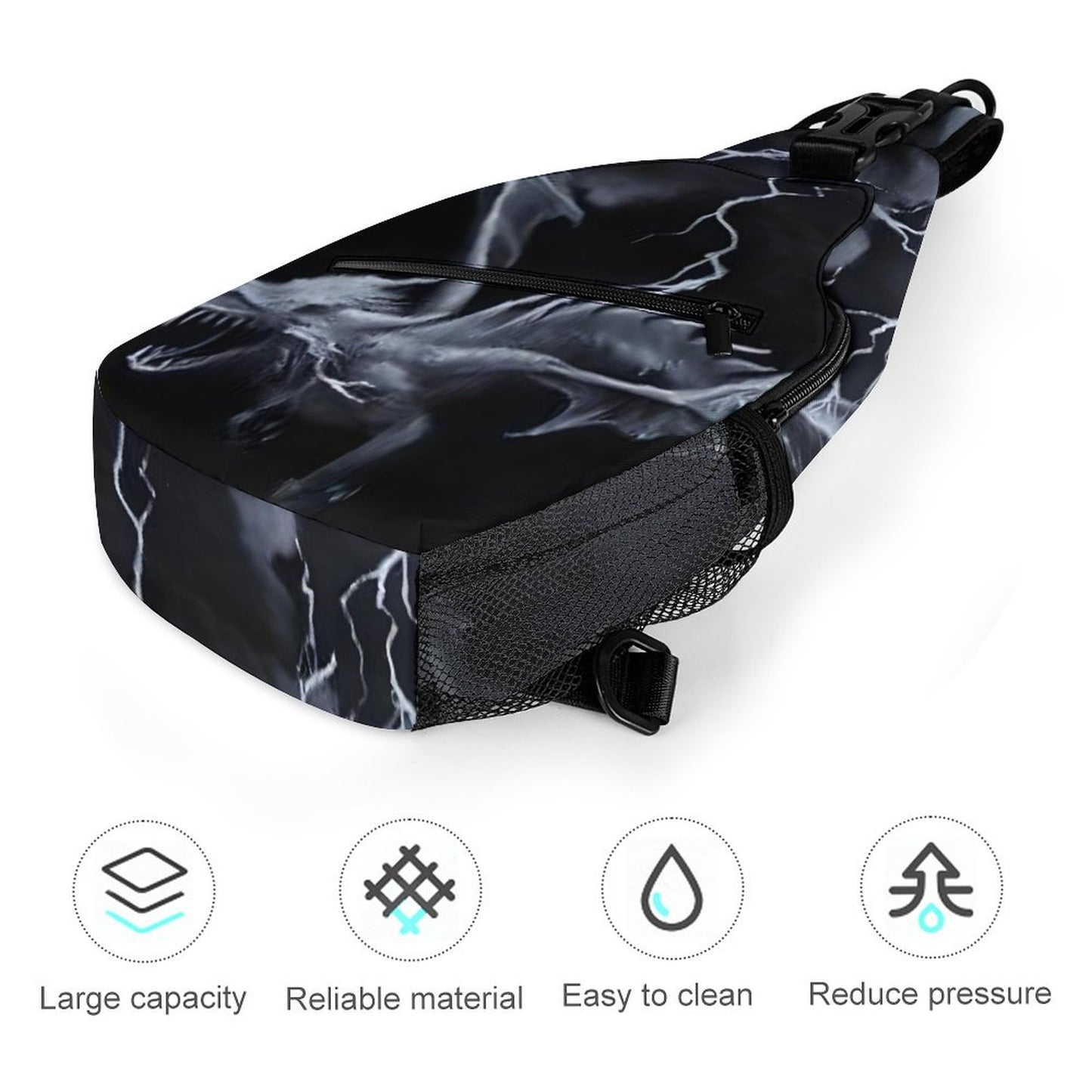 Dragon and Lightening Unique Sling Bags