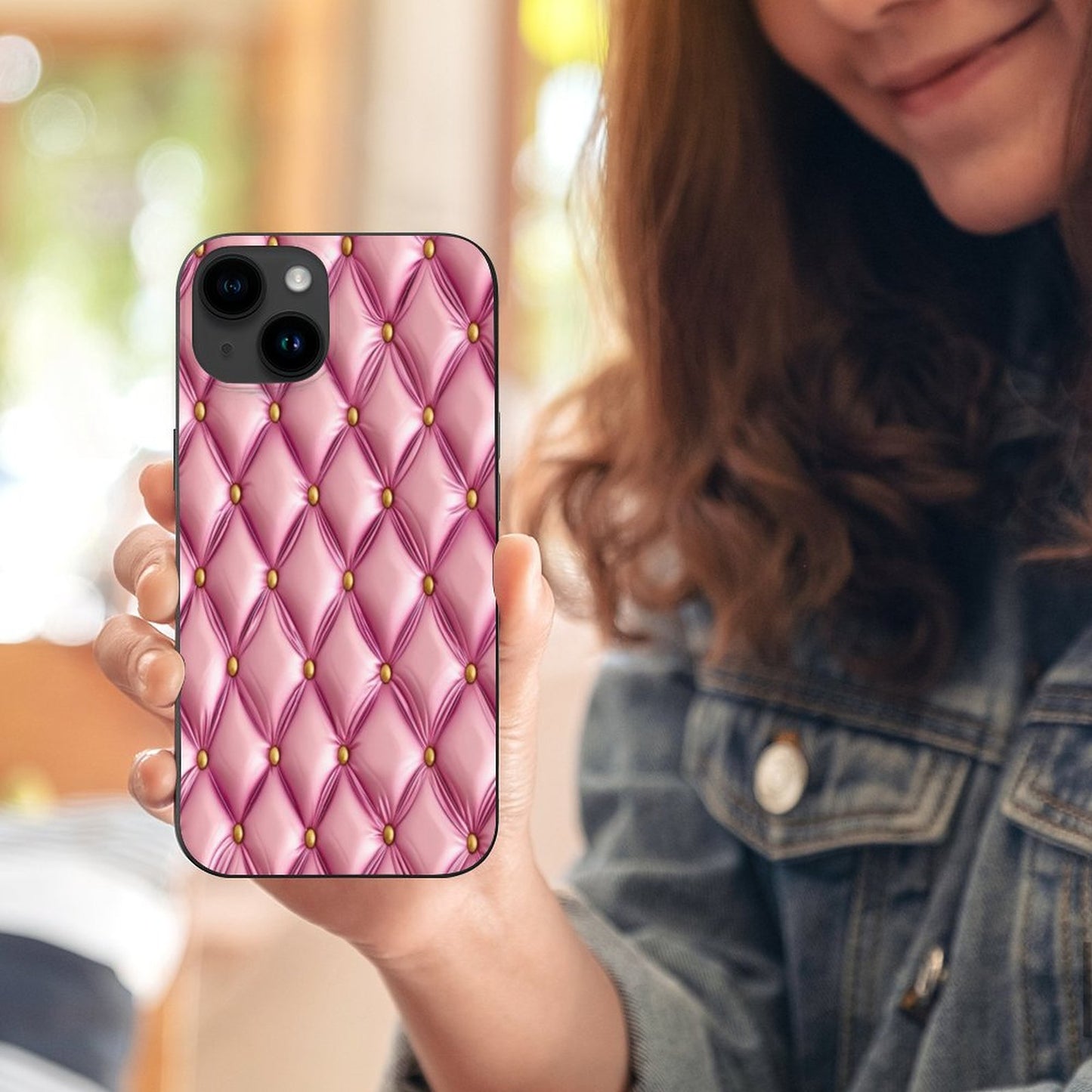 Pink Puff Apple iPhone Case for iPhone 15 Series