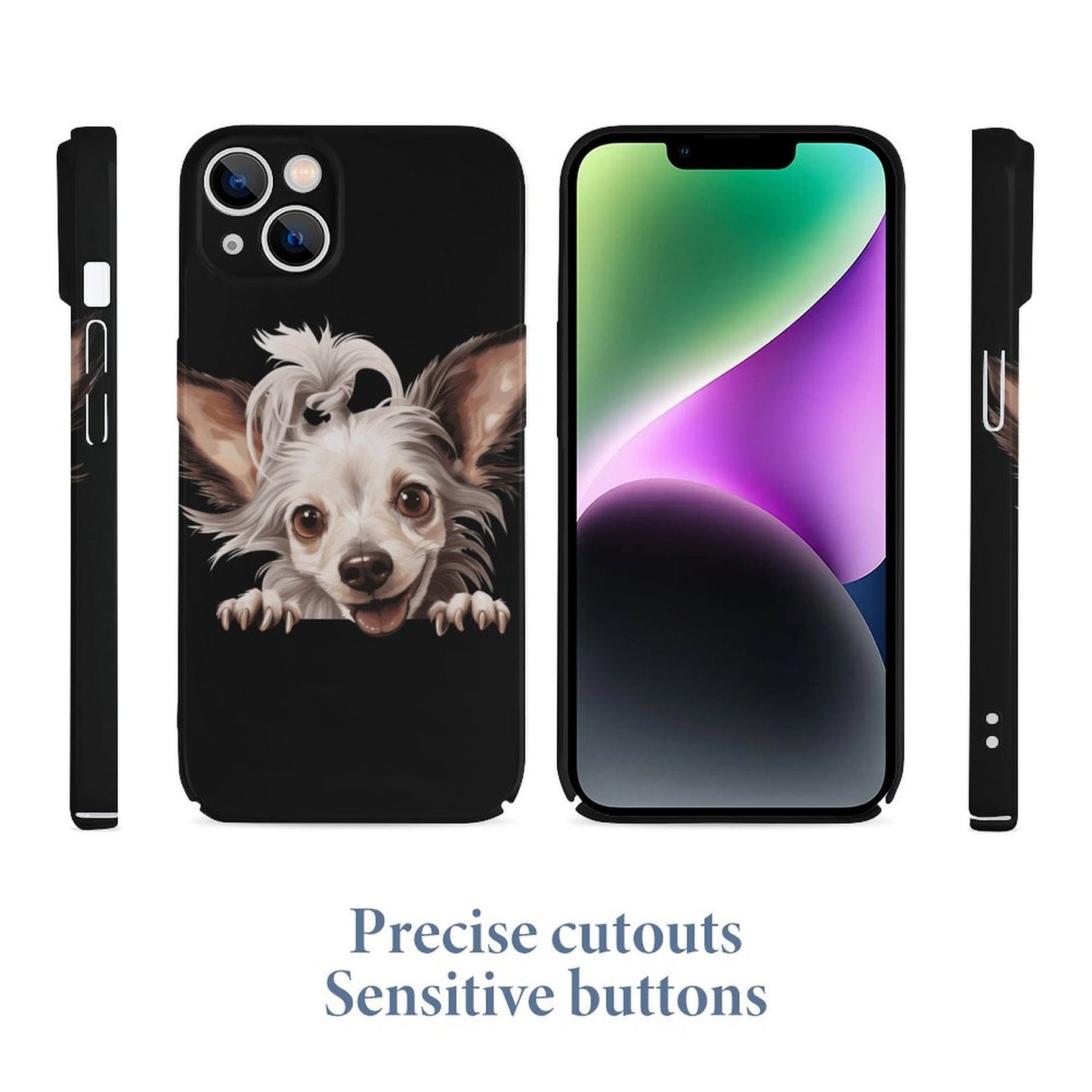 Chinese Crested Apple Case for iPhone 14 Series