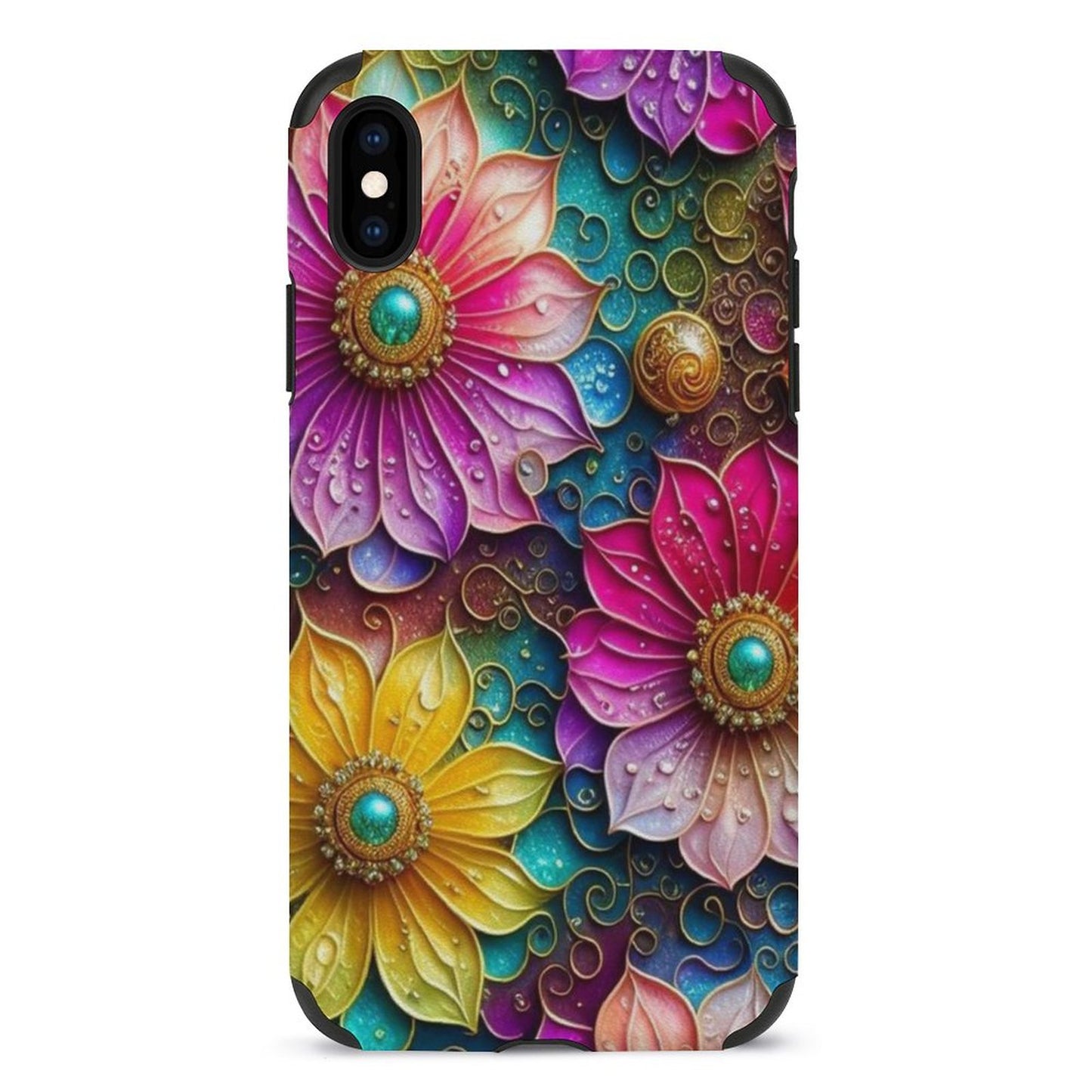 Flower Microfiber iPhone Case for iPhone 11 Series