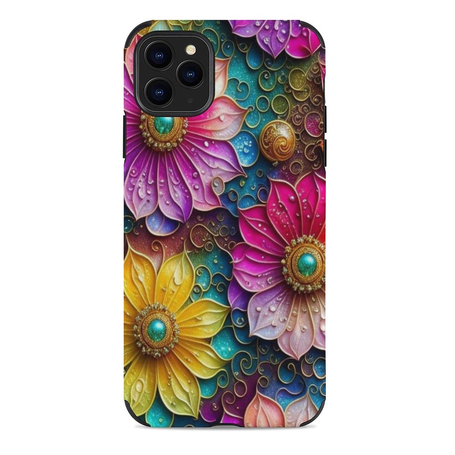 Flower Microfiber iPhone Case for iPhone 11 Series