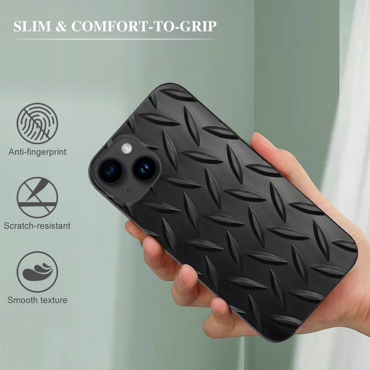 Black TPU Apple iPhone Case for iPhone 15 Series