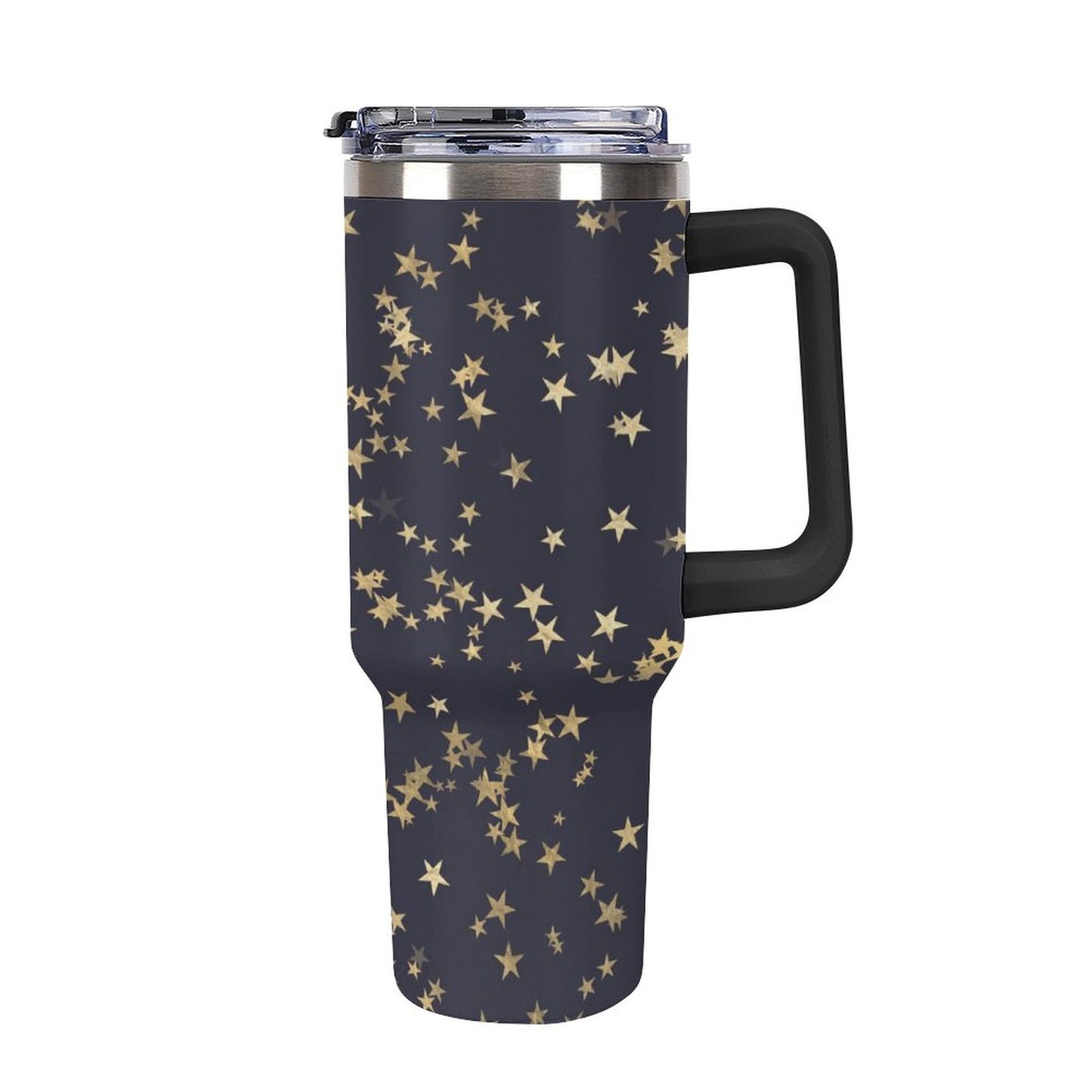 Stary Night 40oz Insulated Tumbler with Handle and Straw