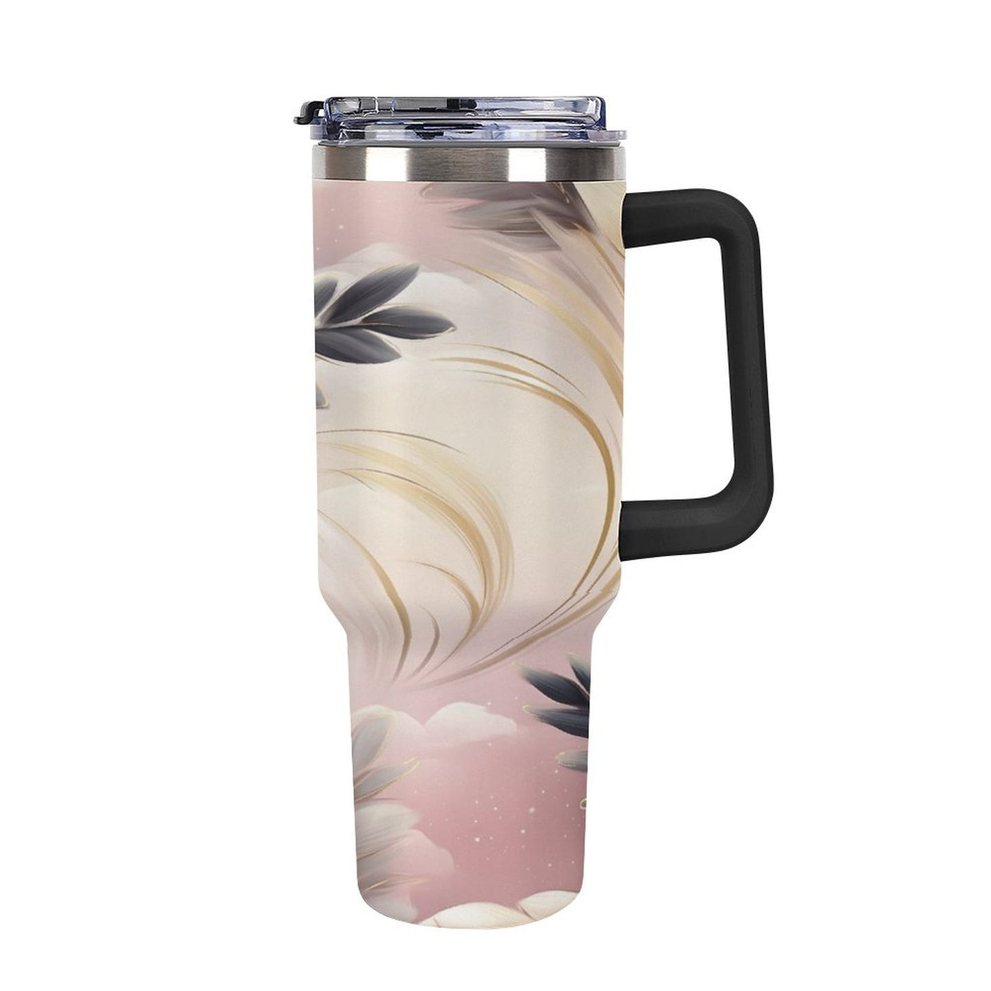 Dreamy Clouds 40oz Insulated Tumbler with Handle and Straw