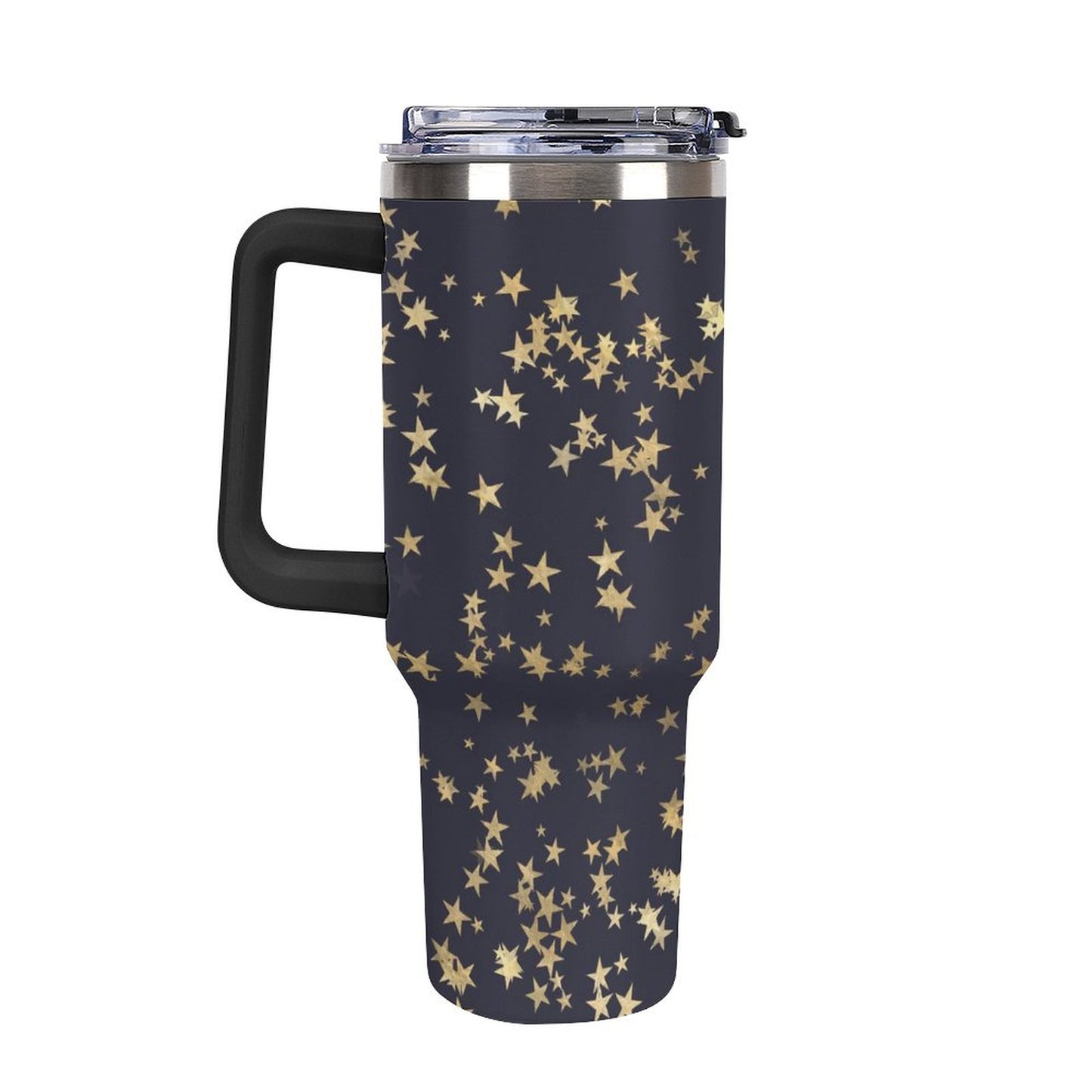 Stary Night 40oz Insulated Tumbler with Handle and Straw