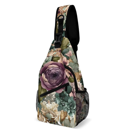 Succulent Flower Unique Sling Bags