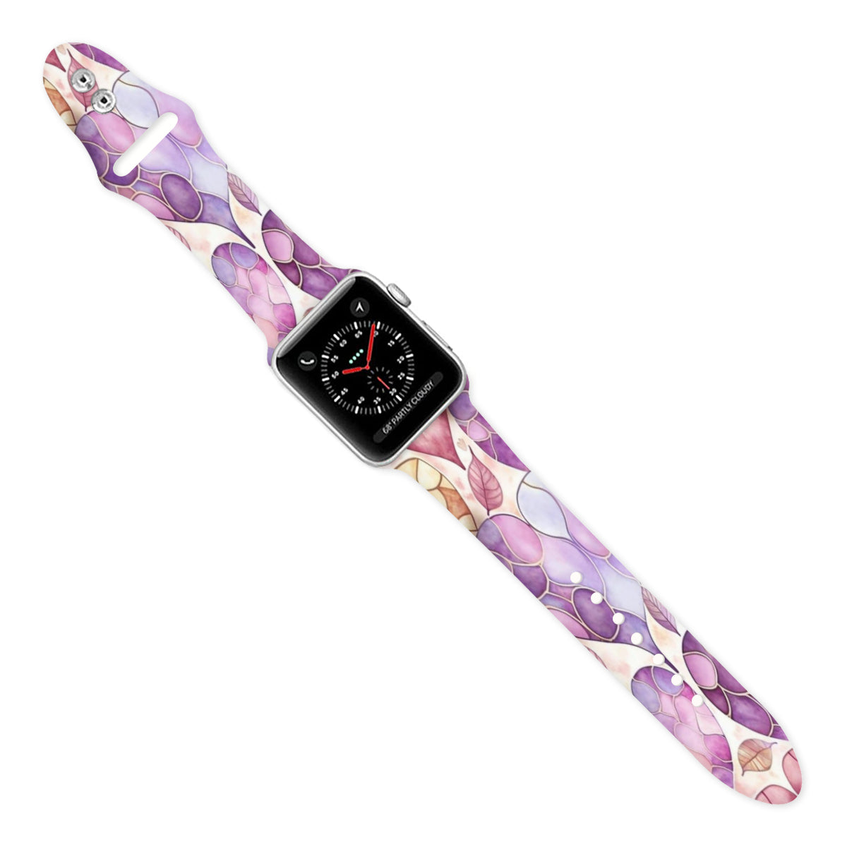Hearts and Leaves Apple Double Buckle Strap