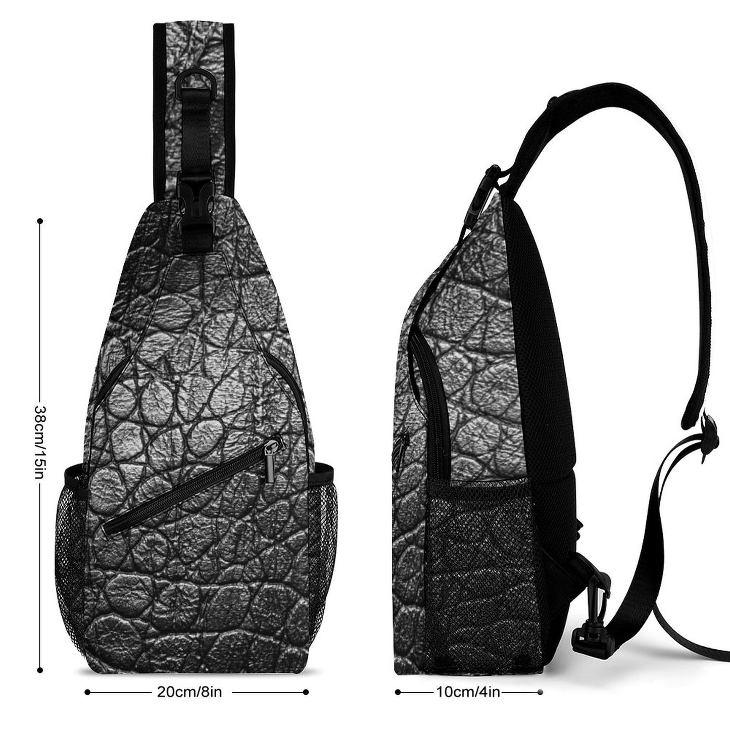 Alligator Skin Look Unique Sling Bags