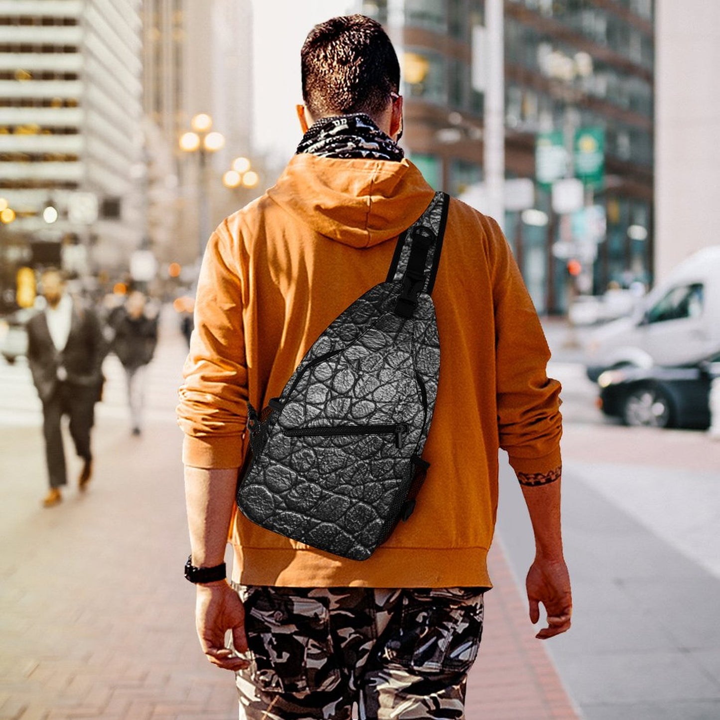 Alligator Skin Look Unique Sling Bags