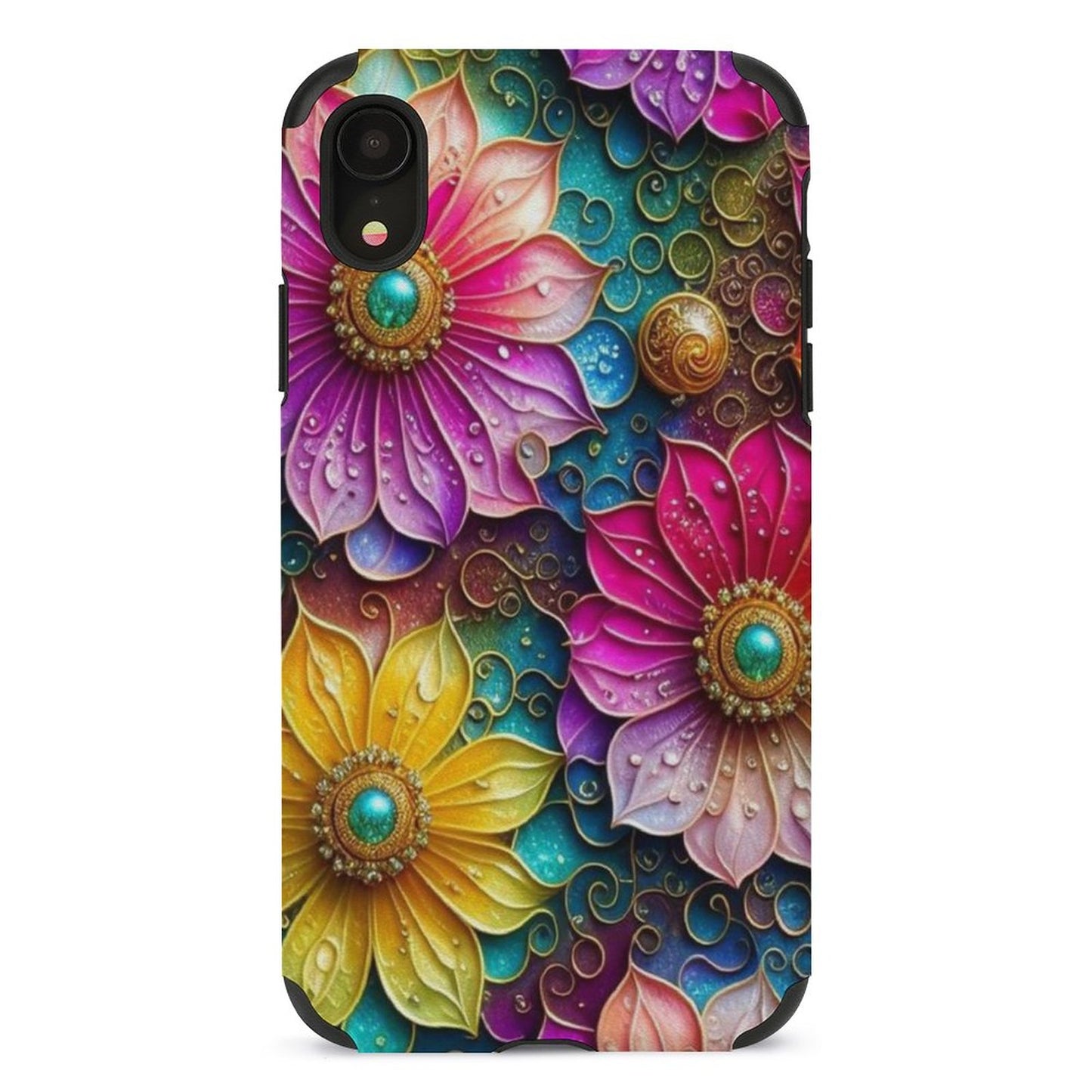 Flower Microfiber iPhone Case for iPhone 11 Series
