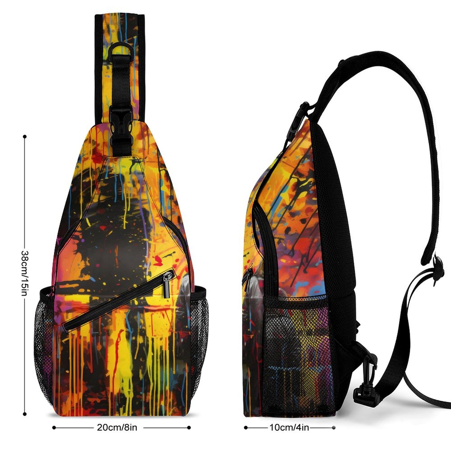 Grunge Look Sling Bag