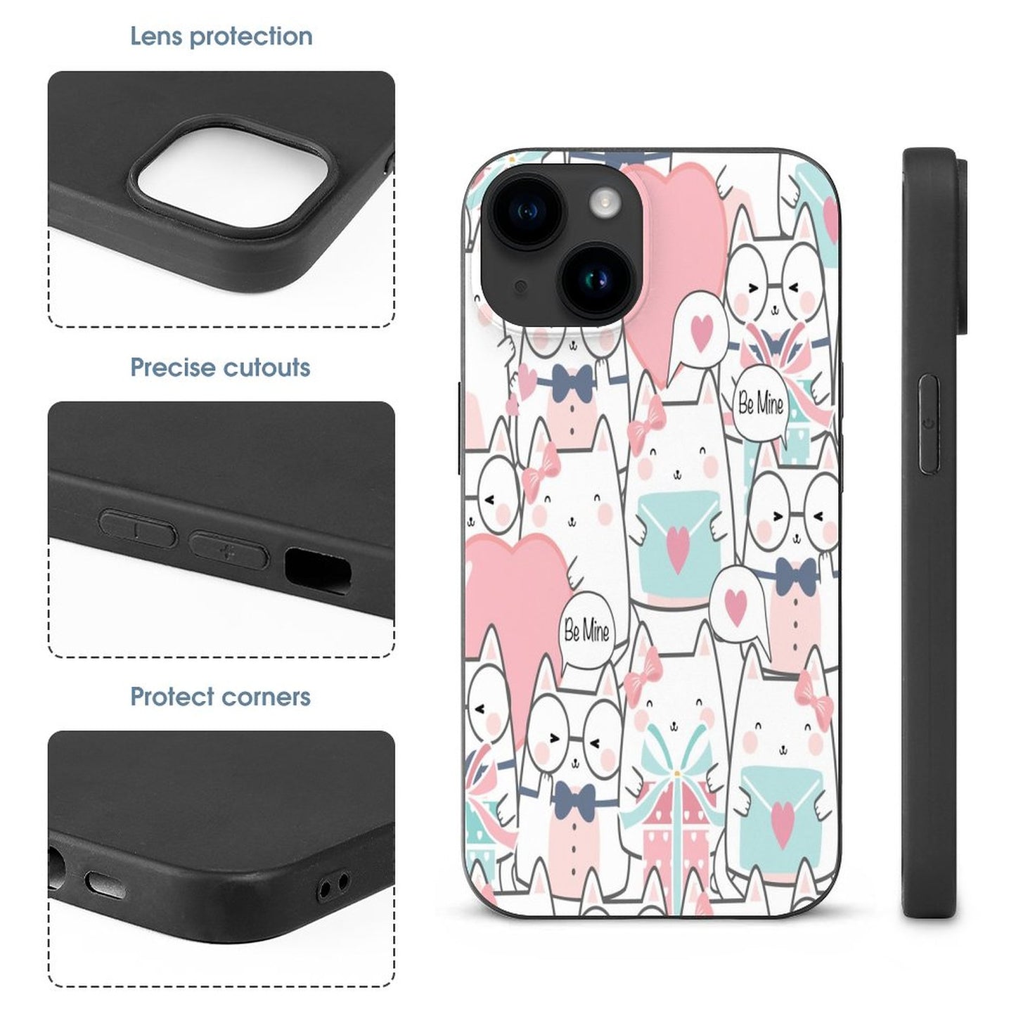 Love Cats Apple iPhone Case for iPhone 15 Series