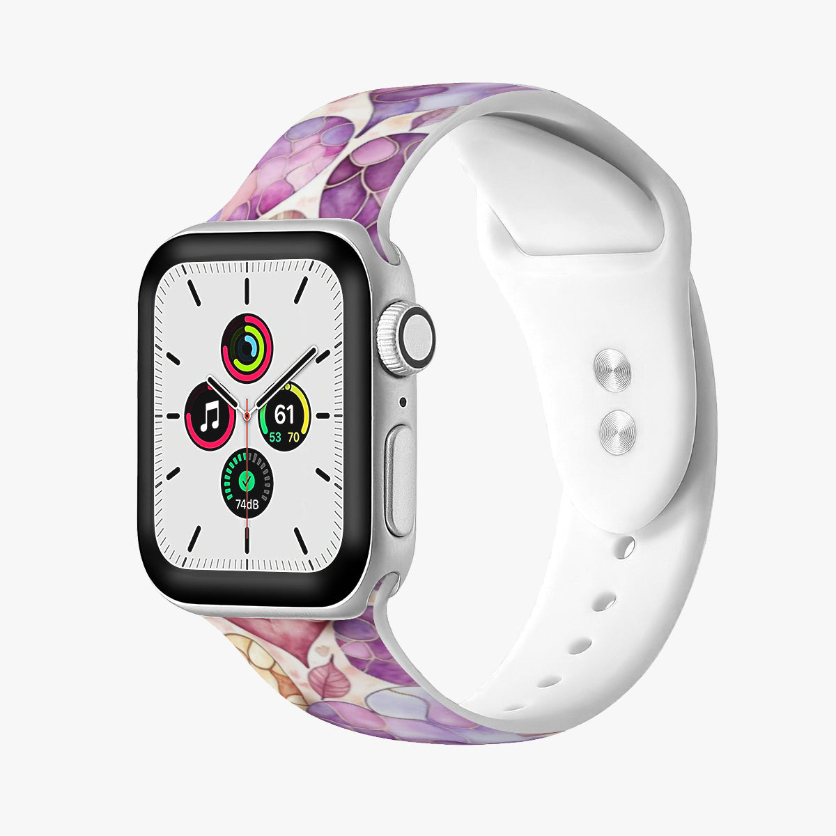 Hearts and Leaves Apple Double Buckle Strap
