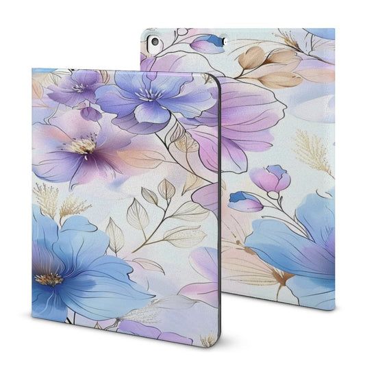 Alcohol Ink Floral Book-Style  
iPad Protector with Apple Pen Slot